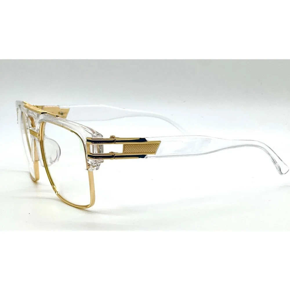 Aviator Sunglasses Clear Frame Fashion Eyewear Men UV400 Protection Festival New